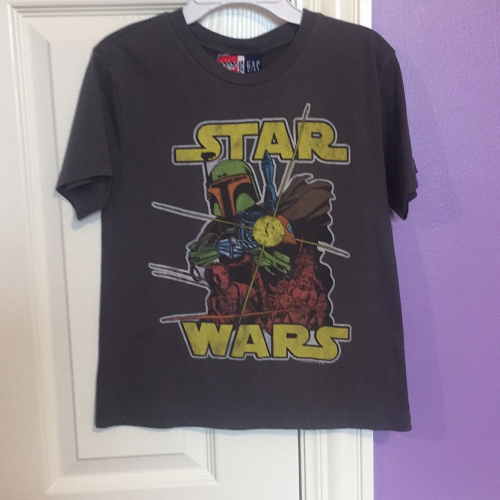 boys gray star wars shirt